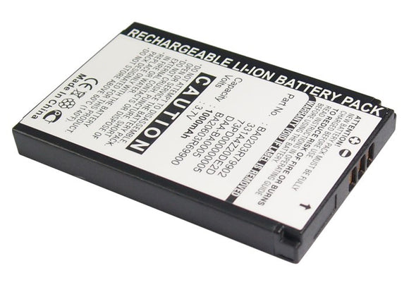 Batteries N Accessories BNA-WB-L8825-PL Player Battery - Li-ion, 3.7V, 1000mAh, Ultra High Capacity - Replacement for Creative BA20203R79902 Battery