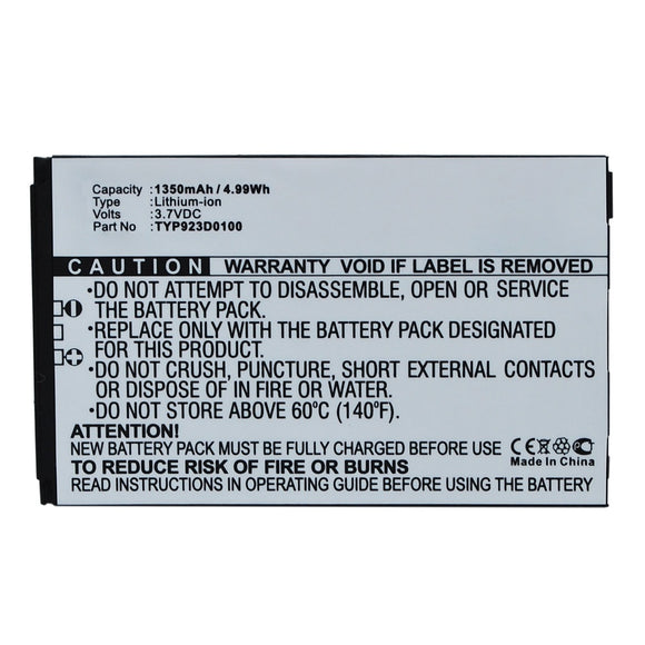 Batteries N Accessories BNA-WB-L12186 Cell Phone Battery - Li-ion, 3.7V, 1350mAh, Ultra High Capacity - Replacement for K-Touch TYP923D0100 Battery