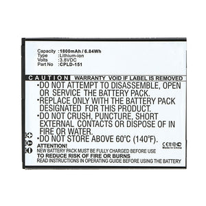 Batteries N Accessories BNA-WB-L10067 Cell Phone Battery - Li-ion, 3.8V, 1800mAh, Ultra High Capacity - Replacement for Coolpad CPLD-151 Battery
