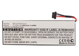 Batteries N Accessories BNA-WB-L10320 GPS Battery - Li-ion, 3.7V, 2400mAh, Ultra High Capacity - Replacement for Becker BP-LP1100/12-A1 Battery