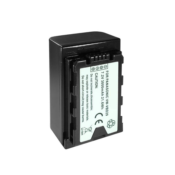 Batteries N Accessories BNA-WB-ACD793 Camcorder Battery - Li-Ion, 7.2V, 3000 mAh, Ultra High Capacity Battery - Replacement for Panasonic VW-VBD29 Battery