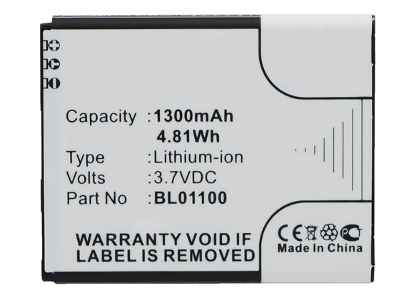 Batteries N Accessories BNA-WB-L3787 Cell Phone Battery - Li-ion, 3.7, 1300mAh, Ultra High Capacity Battery - Replacement for HTC 35H00194-00M, BA S840, BA S850, BL01100 Battery