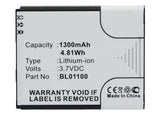 Batteries N Accessories BNA-WB-L3787 Cell Phone Battery - Li-ion, 3.7, 1300mAh, Ultra High Capacity Battery - Replacement for HTC 35H00194-00M, BA S840, BA S850, BL01100 Battery