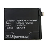 Batteries N Accessories BNA-WB-P14666 Cell Phone Battery - Li-Pol, 3.85V, 3900mAh, Ultra High Capacity - Replacement for Oneplus BLP759 Battery