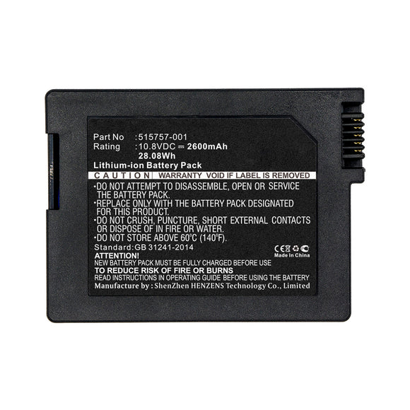 Batteries N Accessories BNA-WB-L14442 Cable Modem Battery - Li-ion, 10.8V, 2600mAh, Ultra High Capacity - Replacement for Motorola 515757-001 Battery