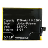 Batteries N Accessories BNA-WB-P9896 Cell Phone Battery - Li-Pol, 3.85V, 3700mAh, Ultra High Capacity - Replacement for BBK B-G1 Battery