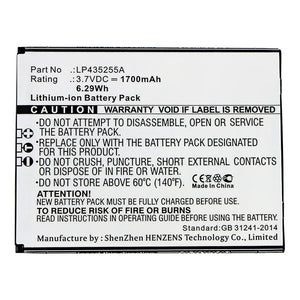 Batteries N Accessories BNA-WB-L13250 Cell Phone Battery - Li-ion, 3.7V, 1700mAh, Ultra High Capacity - Replacement for Telefunken LP435255A Battery