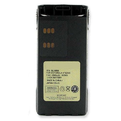 Batteries N Accessories BNA-WB-BLI-9859 2-Way Radio Battery - li-ion, 7.4V, 2500 mAh, Ultra High Capacity Battery - Replacement for Motorola NTN9858 Battery