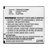 Batteries N Accessories BNA-WB-P13239 Cell Phone Battery - Li-Pol, 3.7V, 1700mAh, Ultra High Capacity - Replacement for TCL TLp017BD Battery