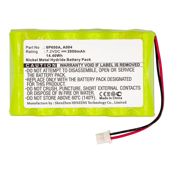 Batteries N Accessories BNA-WB-H13401 Equipment Battery - Ni-MH, 7.2V, 2000mAh, Ultra High Capacity - Replacement for TPI A004 Battery