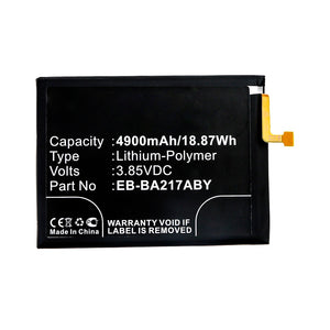 Batteries N Accessories BNA-WB-P12994 Cell Phone Battery - Li-Pol, 3.85V, 4900mAh, Ultra High Capacity - Replacement for Samsung EB-BA217ABY Battery