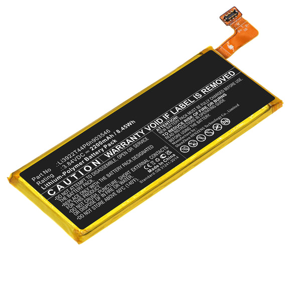 Batteries N Accessories BNA-WB-P17589 Wifi Hotspot Battery - Li-Pol, 3.84V, 2200mAh, Ultra High Capacity - Replacement for ZTE Li3922T44P6h903546 Battery