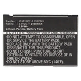 Batteries N Accessories BNA-WB-P10324 GPS Battery - Li-Pol, 3.7V, 2400mAh, Ultra High Capacity - Replacement for Blaupunkt 503759P115 1S2PMX Battery