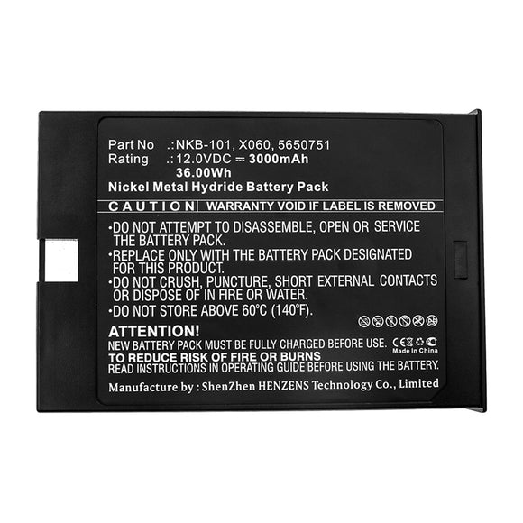 Batteries N Accessories BNA-WB-H15143 Medical Battery - Ni-MH, 12V, 3000mAh, Ultra High Capacity - Replacement for Nihon Kohden 5650751 Battery