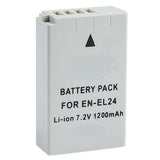 Batteries N Accessories BNA-WB-ENEL24 Digital Camera Battery - li-ion, 7.2V, 1200 mAh, Ultra High Capacity Battery - Replacement for Nikon EN-EL24 Battery