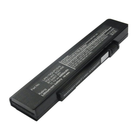 Batteries N Accessories BNA-WB-L15810 Laptop Battery - Li-ion, 11.1V, 4400mAh, Ultra High Capacity - Replacement for Acer SQU-405 Battery