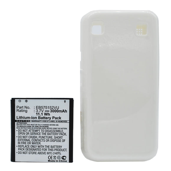 Batteries N Accessories BNA-WB-L13059 Cell Phone Battery - Li-ion, 3.7V, 3000mAh, Ultra High Capacity - Replacement for Samsung EB575152VA Battery