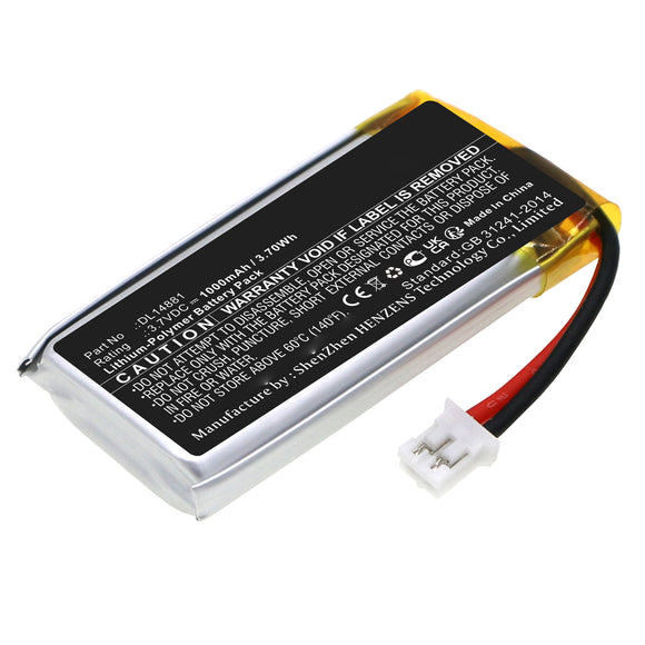 Batteries N Accessories BNA-WB-P17609 Barcode Scanner Battery - Li-Pol, 3.7V, 1000mAh, Ultra High Capacity - Replacement for DELI DL14881 Battery
