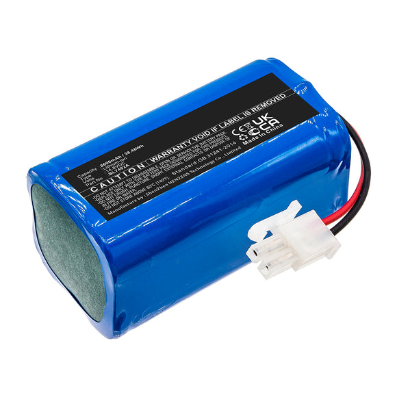 Batteries N Accessories BNA-WB-L16307 Vacuum Cleaner Battery - Li-ion, 14.8V, 2600mAh, Ultra High Capacity - Replacement for Ecovacs BL7402A Battery