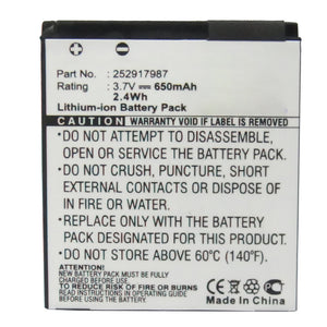Batteries N Accessories BNA-WB-L16515 Cell Phone Battery - Li-ion, 3.7V, 650mAh, Ultra High Capacity - Replacement for Sagem 252917987 Battery