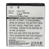 Batteries N Accessories BNA-WB-L16515 Cell Phone Battery - Li-ion, 3.7V, 650mAh, Ultra High Capacity - Replacement for Sagem 252917987 Battery