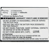 Batteries N Accessories BNA-WB-L8244 Cell Phone Battery - Li-ion, 3.7V, 1400mAh, Ultra High Capacity Battery - Replacement for Blu C735634200L Battery