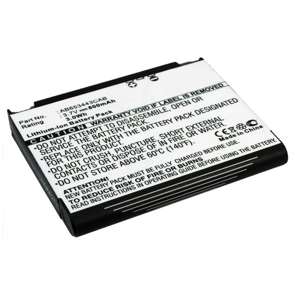 Batteries N Accessories BNA-WB-L9542 Cell Phone Battery - Li-ion, 3.7V, 800mAh, Ultra High Capacity - Replacement for Samsung AB603443AA Battery