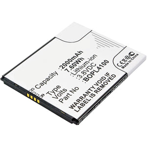 Batteries N Accessories BNA-WB-L3810 Cell Phone Battery - Li-ion, 3.8, 2000mAh, Ultra High Capacity Battery - Replacement for HTC BOPL4100, BOPM310, HQ60331141000 Battery