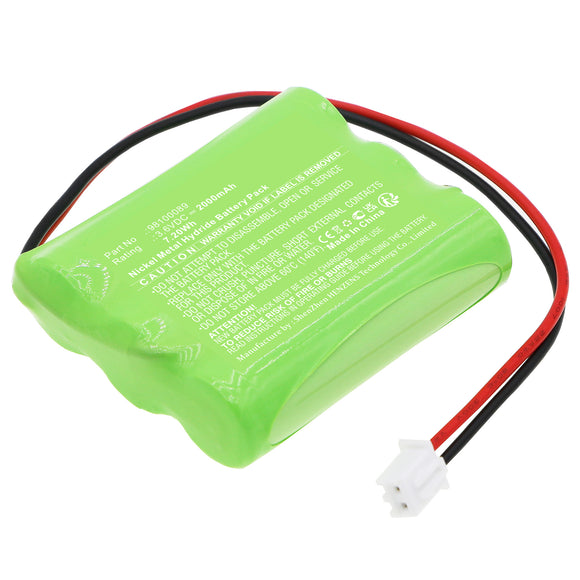 Batteries N Accessories BNA-WB-H17914 Emergency Lighting Battery - Ni-MH, 3.6V, 2000mAh, Ultra High Capacity - Replacement for Fischer 98100089 Battery