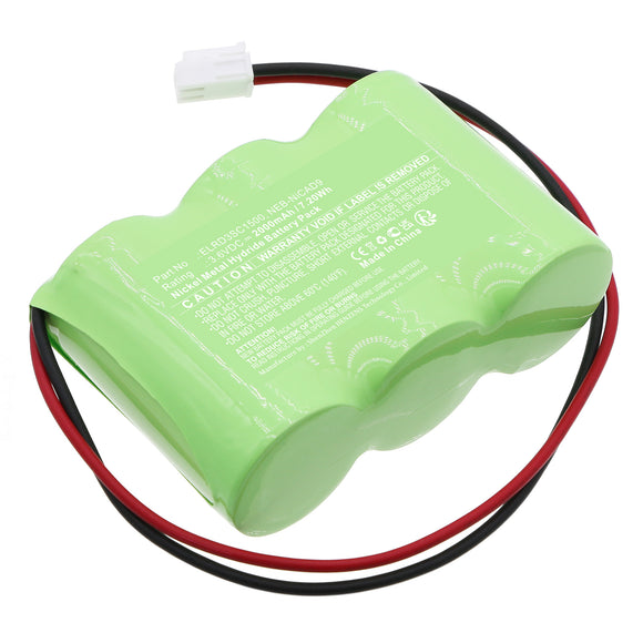 Batteries N Accessories BNA-WB-H18580 Emergency Lighting Battery - Ni-MH, 3.6V, 2000mAh, Ultra High Capacity - Replacement for ELRO ELRD3SC1500 Battery