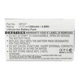 Batteries N Accessories BNA-WB-P15648 Cell Phone Battery - Li-Pol, 3.7V, 1300mAh, Ultra High Capacity - Replacement for Lenovo BP07 Battery