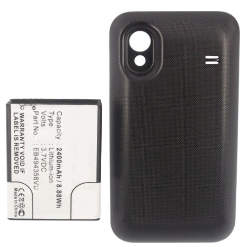 Batteries N Accessories BNA-WB-L3994 Cell Phone Battery - Li-ion, 3.7, 2400mAh, Ultra High Capacity Battery - Replacement for Samsung EB494358VU Battery