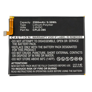 Batteries N Accessories BNA-WB-P10115 Cell Phone Battery - Li-Pol, 3.8V, 2500mAh, Ultra High Capacity - Replacement for Coolpad CPLD-395 Battery
