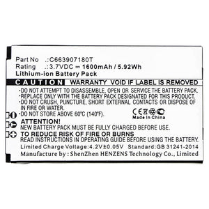 Batteries N Accessories BNA-WB-L10015 Cell Phone Battery - Li-ion, 3.7V, 1600mAh, Ultra High Capacity - Replacement for Blu C663907180T Battery