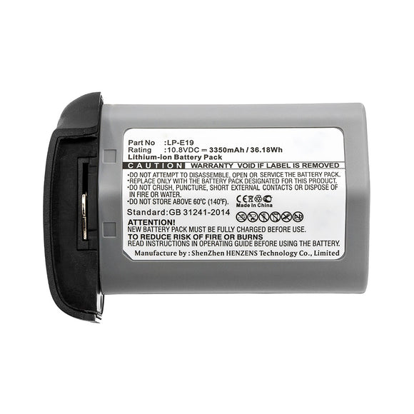 Batteries N Accessories BNA-WB-L12409 Digital Camera Battery - Li-ion, 10.8V, 3350mAh, Ultra High Capacity - Replacement for Canon LP-E19 Battery