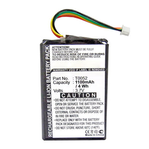 Batteries N Accessories BNA-WB-L15050 GPS Battery - Li-ion, 3.7V, 1100mAh, Ultra High Capacity - Replacement for Typhoon CM-2 Battery