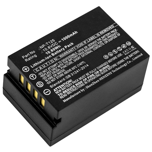 Batteries N Accessories BNA-WB-L8916 Digital Camera Battery - Li-ion, 10.8V, 1000mAh, Ultra High Capacity - Replacement for Fujifilm NP-T125 Battery