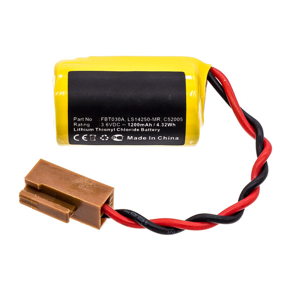 Batteries N Accessories BNA-WB-L15206 PLC Battery - Li-SOCl2, 3.6V, 1200mAh, Ultra High Capacity - Replacement for Mitsubishi C52005 Battery