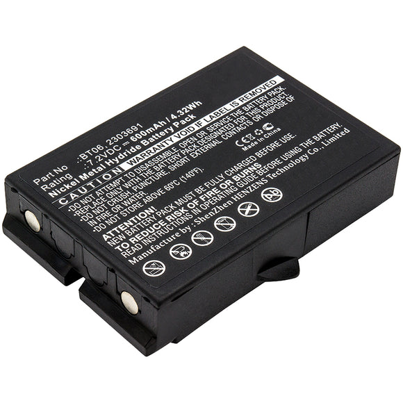 Batteries N Accessories BNA-WB-H7153 Remote Control Battery - Ni-MH, 7.2V, 600 mAh, Ultra High Capacity Battery - Replacement for IKUSI 2303691 Battery
