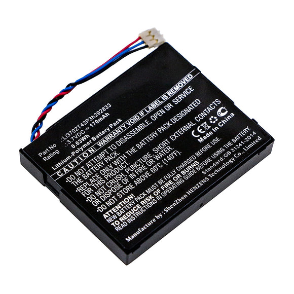 Batteries N Accessories BNA-WB-P14351 Wifi Hotspot Battery - Li-Pol, 3.7V, 170mAh, Ultra High Capacity - Replacement for ZTE Li3702T42P3h292833 Battery