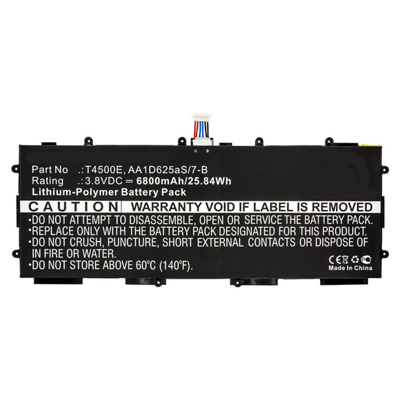 Batteries N Accessories BNA-WB-P9735 Tablet Battery - Li-Pol, 3.8V, 6800mAh, Ultra High Capacity - Replacement for Samsung AA1D625aS/7-B Battery