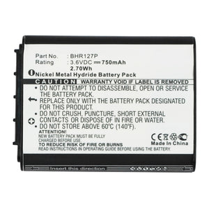 Batteries N Accessories BNA-WB-H16827 Cell Phone Battery - Ni-MH, 3.6V, 750mAh, Ultra High Capacity - Replacement for Philips BHR127 Battery