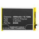 Batteries N Accessories BNA-WB-P18930 Cell Phone Battery - Li-Pol, 3.82V, 4900mAh, Ultra High Capacity - Replacement for Redmi BN5K Battery