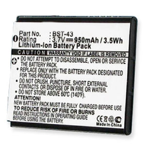 Batteries N Accessories BNA-WB-BLI 1217-.9 Cell Phone Battery - Li-Ion, 3.7V, 700 mAh, Ultra High Capacity Battery - Replacement for Sony/Ericsson BST-43 Battery