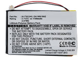 Batteries N Accessories BNA-WB-P6531 PDA Battery - Li-Pol, 3.7V, 1100 mAh, Ultra High Capacity Battery - Replacement for Palm GA1W918A2 Battery