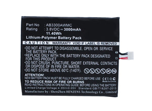 Batteries N Accessories BNA-WB-P3545 Cell Phone Battery - Li-Pol, 3.8V, 3000 mAh, Ultra High Capacity Battery - Replacement for Philips AB3300AWMC Battery