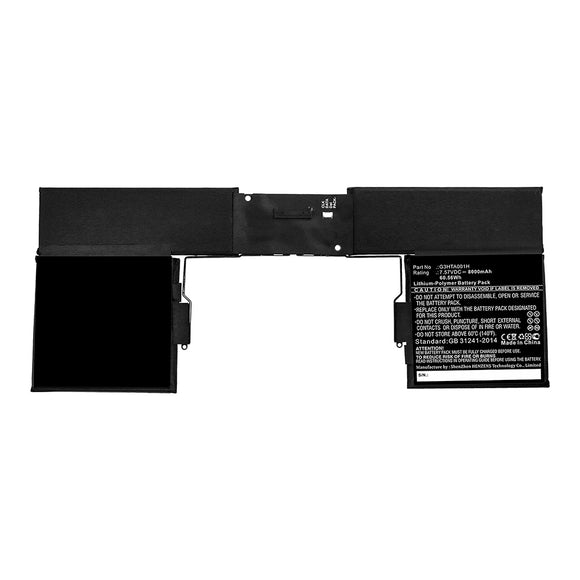 Batteries N Accessories BNA-WB-P16727 Tablet Battery - Li-Pol, 7.59V, 8900mAh, Ultra High Capacity - Replacement for Microsoft G3HTA001H Battery