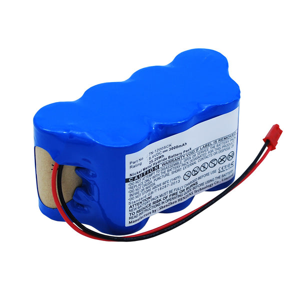 Batteries N Accessories BNA-WB-H12728 Medical Battery - Ni-MH, 8.4V, 3000mAh, Ultra High Capacity - Replacement for JMS 7N-1200SCK Battery