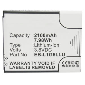 Batteries N Accessories BNA-WB-L3114 Cell Phone Battery - Li-Ion, 3.8V, 2100 mAh, Ultra High Capacity Battery - Replacement for AT&T EB585158LP Battery