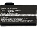 Batteries N Accessories BNA-WB-L8043 Barcode Scanner Battery - Li-ion, 3.7V, 5200mAh, Ultra High Capacity Battery - Replacement for AdirPro 441820900006 Battery